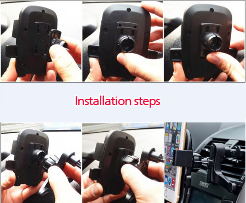 Cell Phone Car Air Vent Mount Cradle Holder Stand