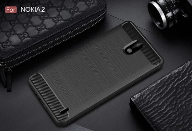 Nokia 2 case impact proof rugged case with carbon fiber