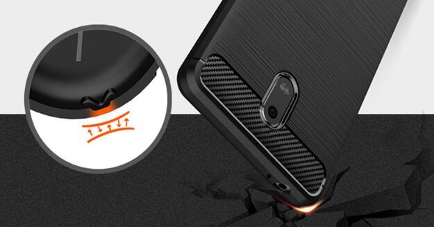 Nokia 2 case impact proof rugged case with carbon fiber