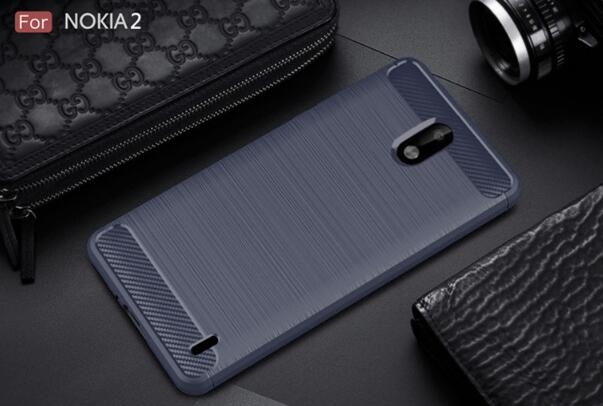 Nokia 2 case impact proof rugged case with carbon fiber