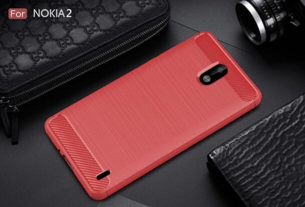 Nokia 2 case impact proof rugged case with carbon fiber