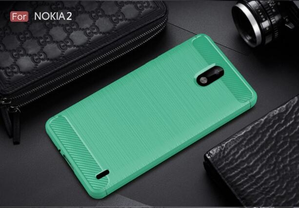 Nokia 2 case impact proof rugged case with carbon fiber