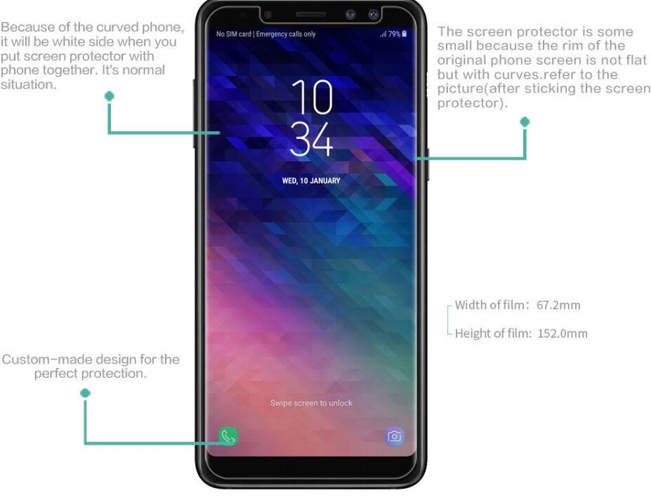 Galaxy A8 plus 2018ultra clear Screen protector