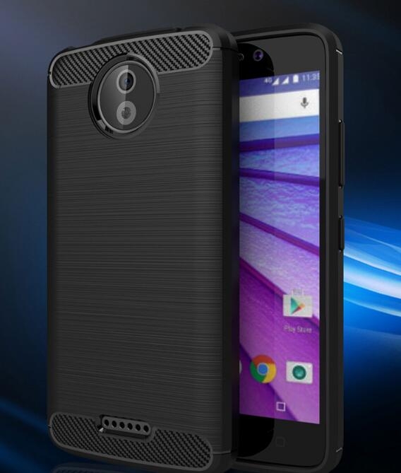 MOTO C case impact proof rugged case with carbon fiber