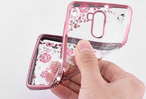 Redmi Note 3  case soft gel tpu case luxury bling shiny floral case