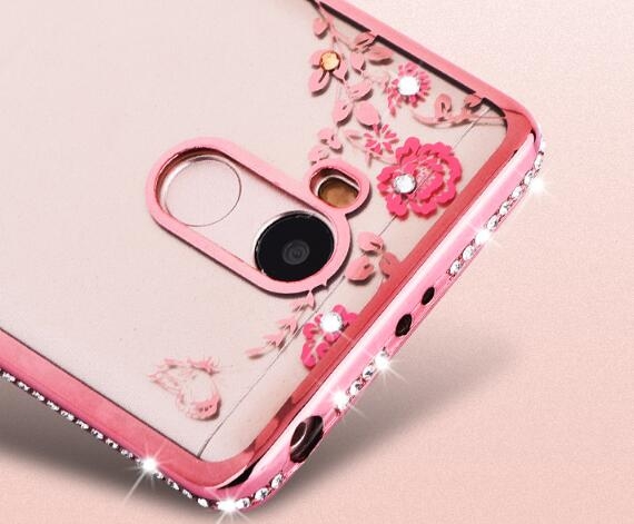 Redmi Note 3  case soft gel tpu case luxury bling shiny floral case