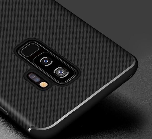 Galaxy A8 plus 2018 case impact proof rugged case with carbon fiber