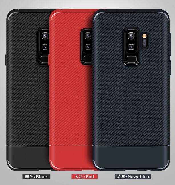 Galaxy A8 plus 2018 case impact proof rugged case with carbon fiber