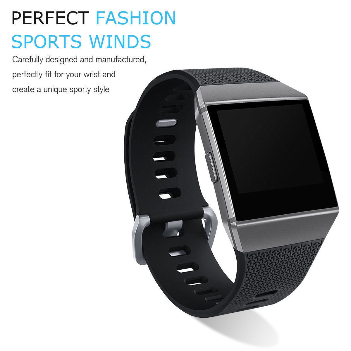 Fitbit Ionic Silicone Band Replacement compatible Fitbit Ionic Silicone Band Replacement compatible