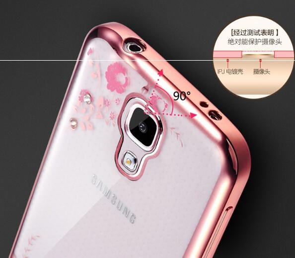 Galaxy S5  soft gel tpu case luxury bling shiny floral case