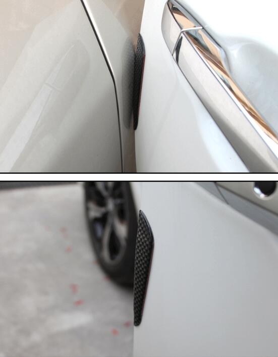 Flexible Car Door Guards Carbon Fiber Trim Stickers