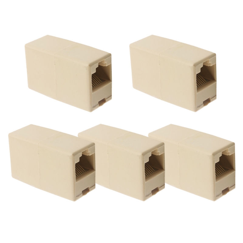 RJ45 Female to Female Network Ethernet Lan Cable Joiner Connector Cat Set RJ45 Female to Female Network Ethernet Lan Cable Joiner Connector Cat Set