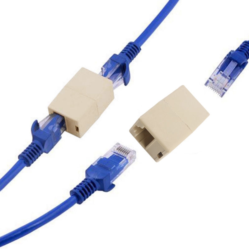 RJ45 Female to Female Network Ethernet Lan Cable Joiner Connector Cat Set RJ45 Female to Female Network Ethernet Lan Cable Joiner Connector Cat Set