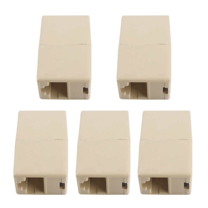 RJ45 Female to Female Network Ethernet Lan Cable Joiner Connector Cat Set RJ45 Female to Female Network Ethernet Lan Cable Joiner Connector Cat Set