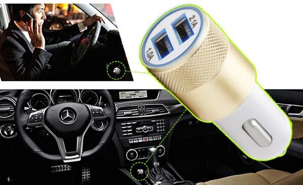 Car Cigarette Lighter Converter Alloy Adapter 2 USB Charger Port Car Cigarette Lighter Converter Alloy Adapter 2 USB Charger Port