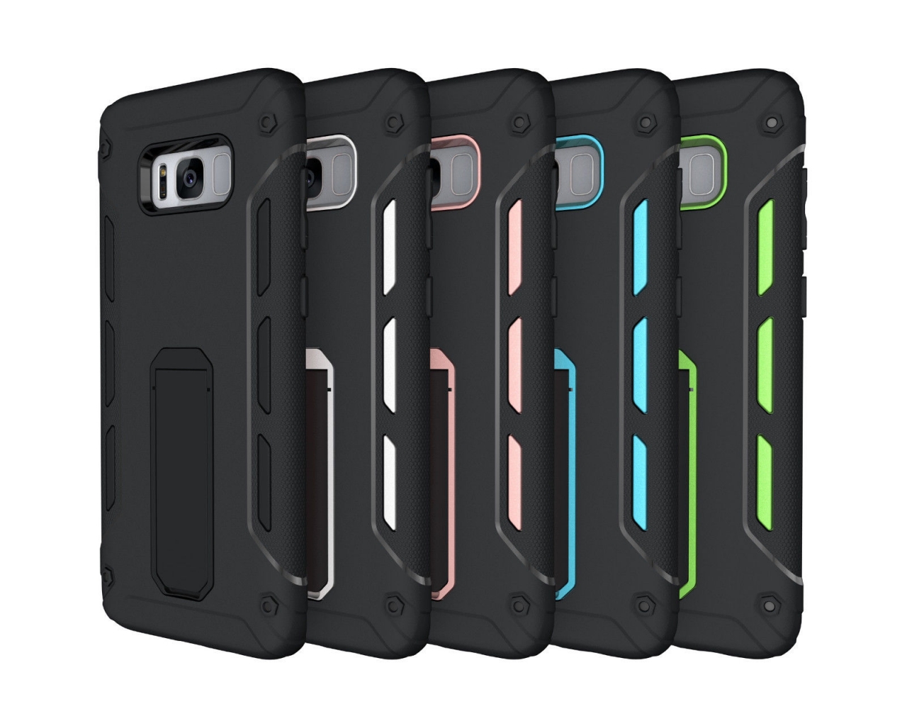 Galaxy J2 Prime Case Heavy Duty Hybrid Kickstand Shockproof