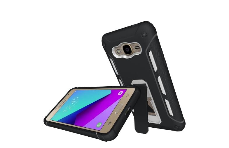 Galaxy J2 Prime Case Heavy Duty Hybrid Kickstand Shockproof