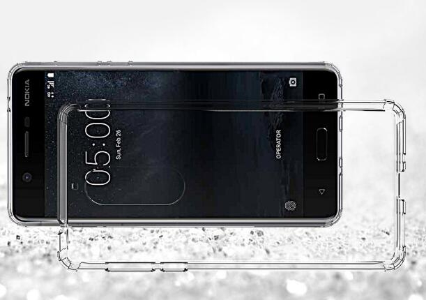 NOKIA  5 case bumper  clear gel back cover