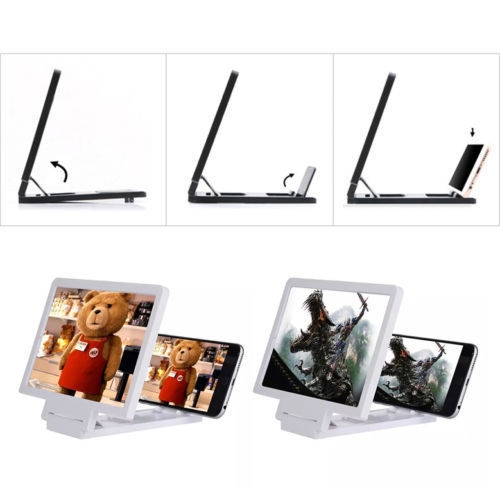 Enlarged Screen 3D Glass Magnifier Folding Portable Bracket Enlarged Screen 3D Glass Magnifier Folding Portable Bracket