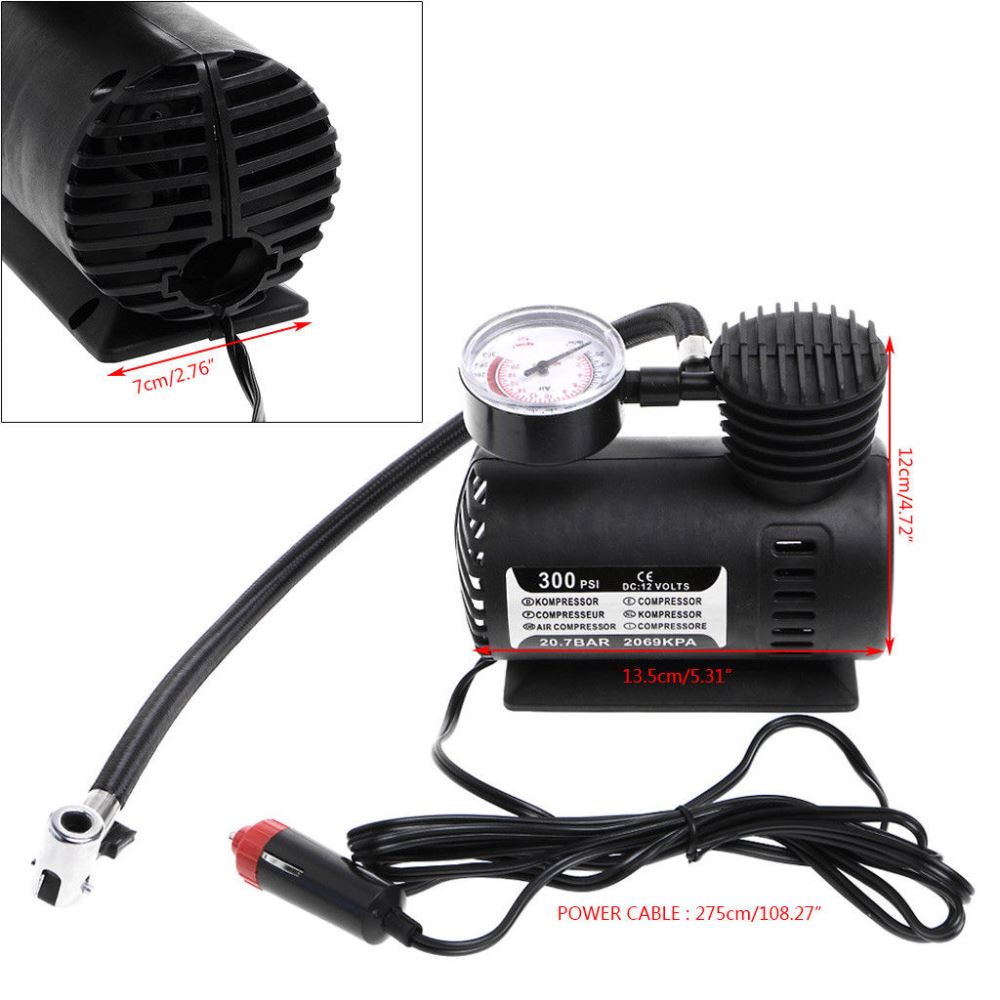 300PSI 12V Electric Air Pump Air Compressor 300PSI 12V Electric Air Pump Air Compressor