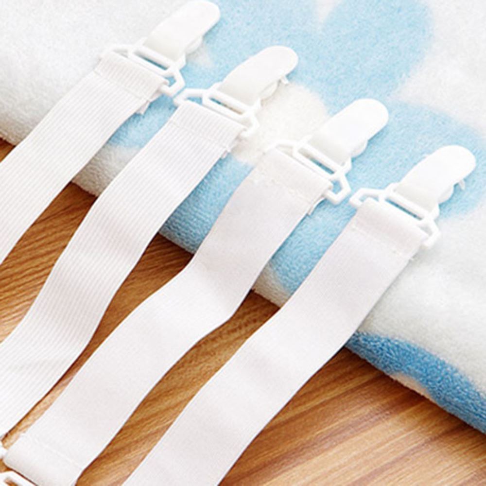 4pcs Home Bed Sheet Mattress Elastic Fastener