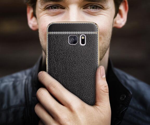 Galaxy  J3 PRO 2017  case Slim Bumper with back TPU Leather soft Case