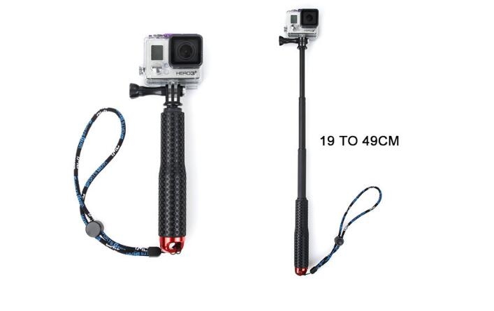 Selfie Stick Waterproof Aluminium Monopod Selfie Pole compatible with GOPRO Selfie Stick Waterproof Aluminium Monopod Selfie Pole compatible with GOPRO