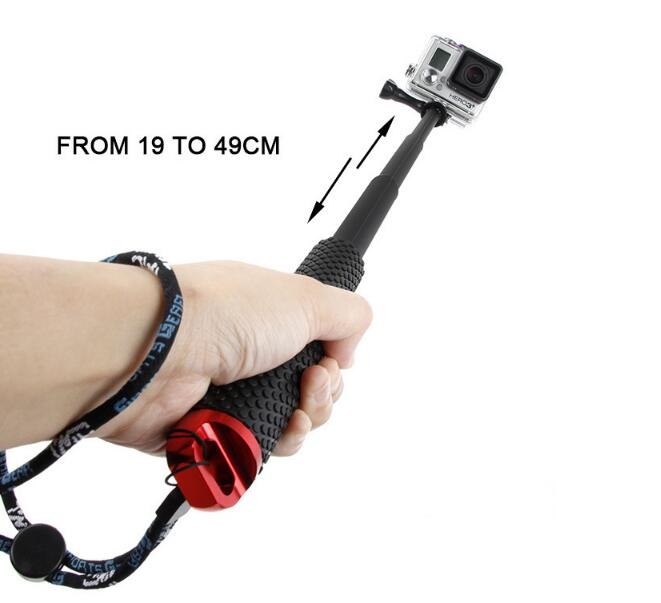 Selfie Stick Waterproof Aluminium Monopod Selfie Pole compatible with GOPRO Selfie Stick Waterproof Aluminium Monopod Selfie Pole compatible with GOPRO