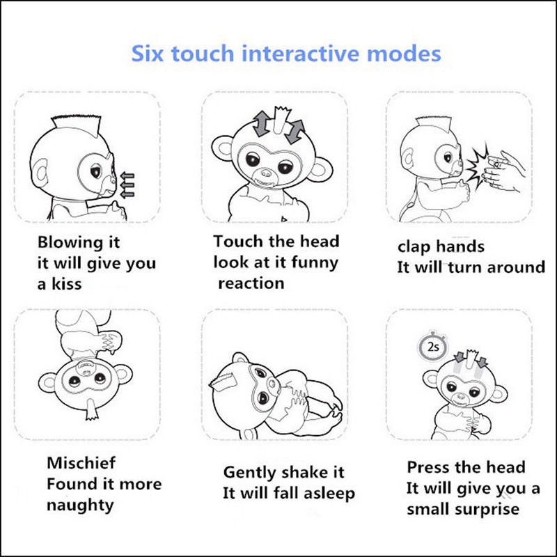 Interactive Finger Pet Happy Monkey Interactive Finger Pet Happy Monkey