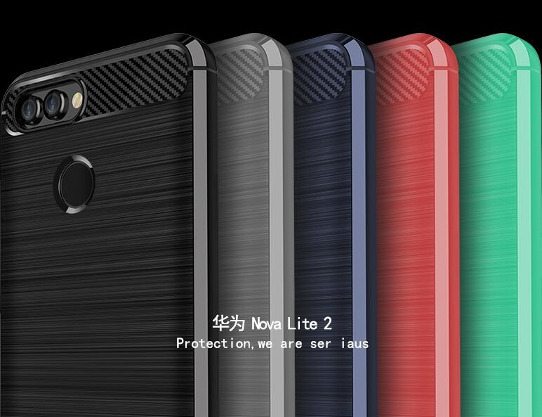 Huawei Nova 2 Lite  case impact proof rugged case with carbon fiber