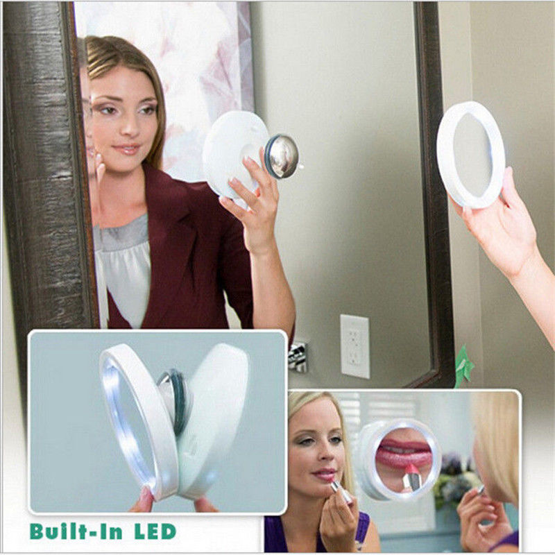MAKEUP MIRROR WITH 360 Degree LED  8x Magnifying MIRROR