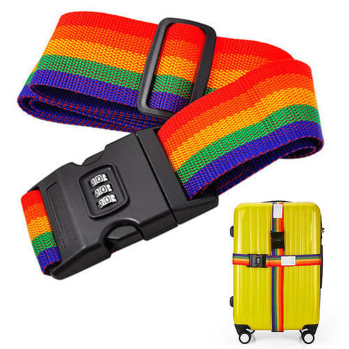 Password Lock Travel Luggage Suitcase Strap Belt Luggage Strap Belt Cord Rope