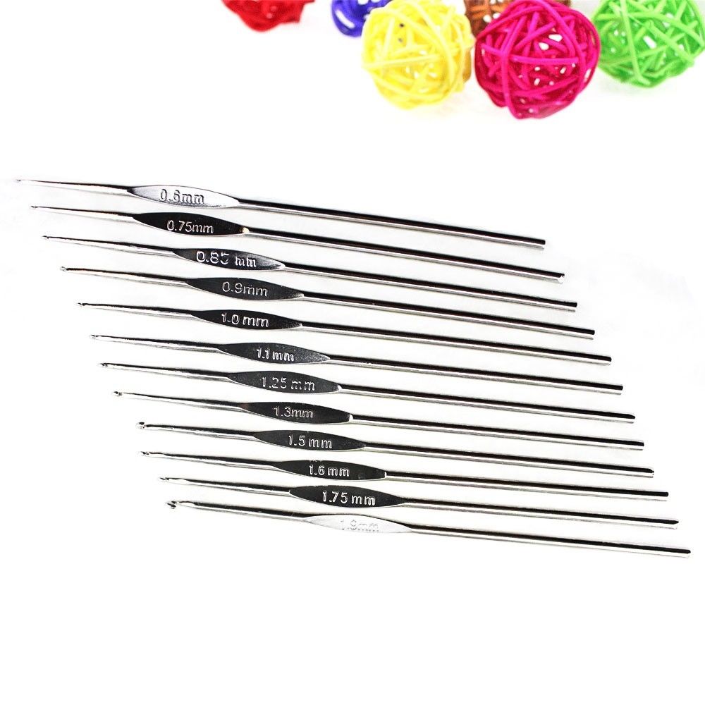 22pcs Aluminum Crochet Hook Needle Set