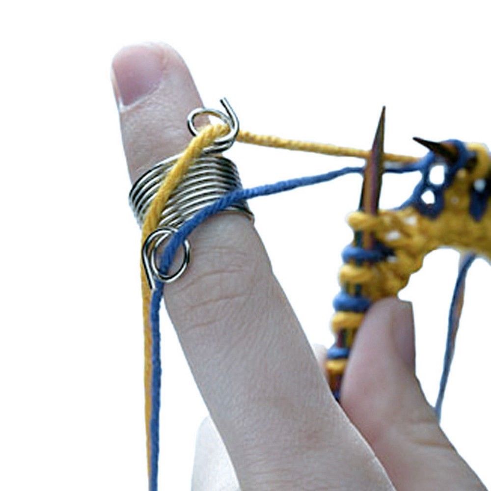 Stainless Steel Finger Threader Yarn Knitting Thread Tool Large Stainless Steel Finger Threader Yarn Knitting Thread Tool Large