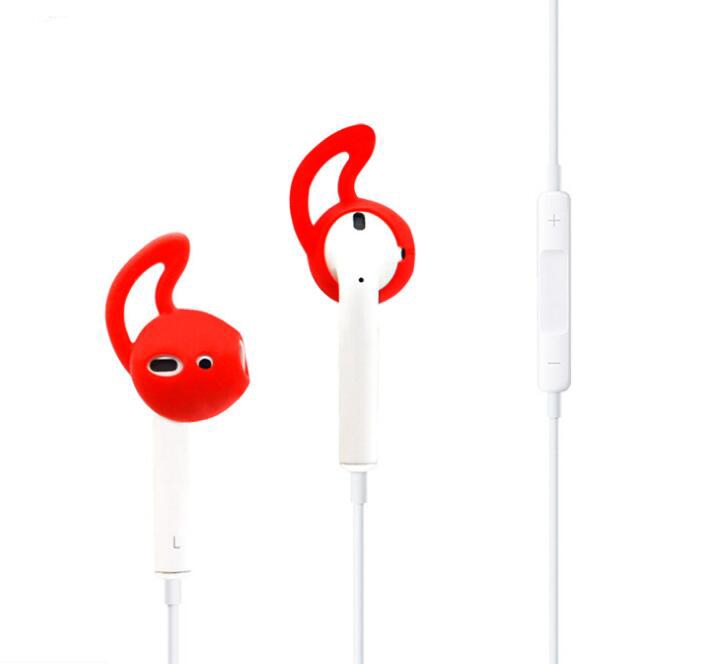 1 Pair Soft Clear Silicone Earplugs Earbuds Cover For Apple iPhone