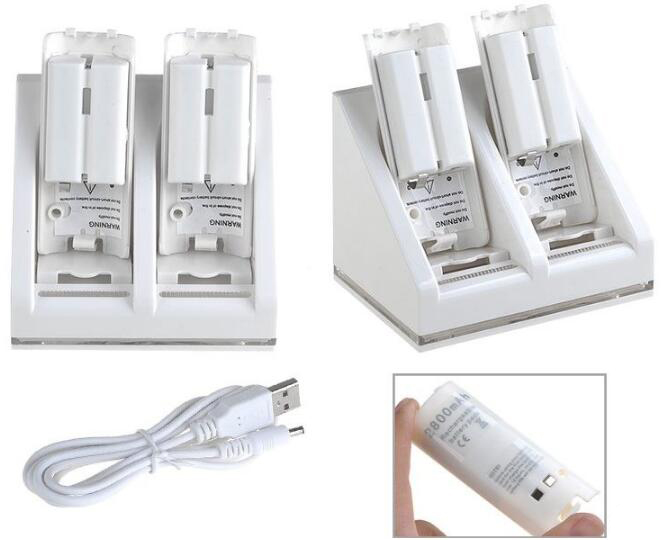 Twins Charge Station for Nintendo Wii &2 Batteries Twins Charge Station for Nintendo Wii &2 Batteries