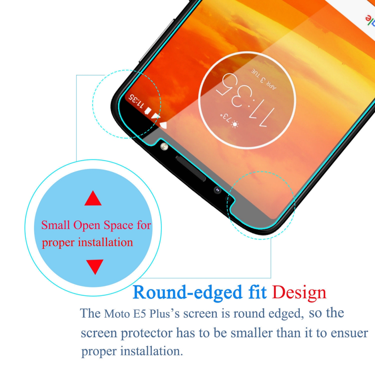 Moto E5 Tempered Glass screen Protector 0.26mm 2.5D 9HD