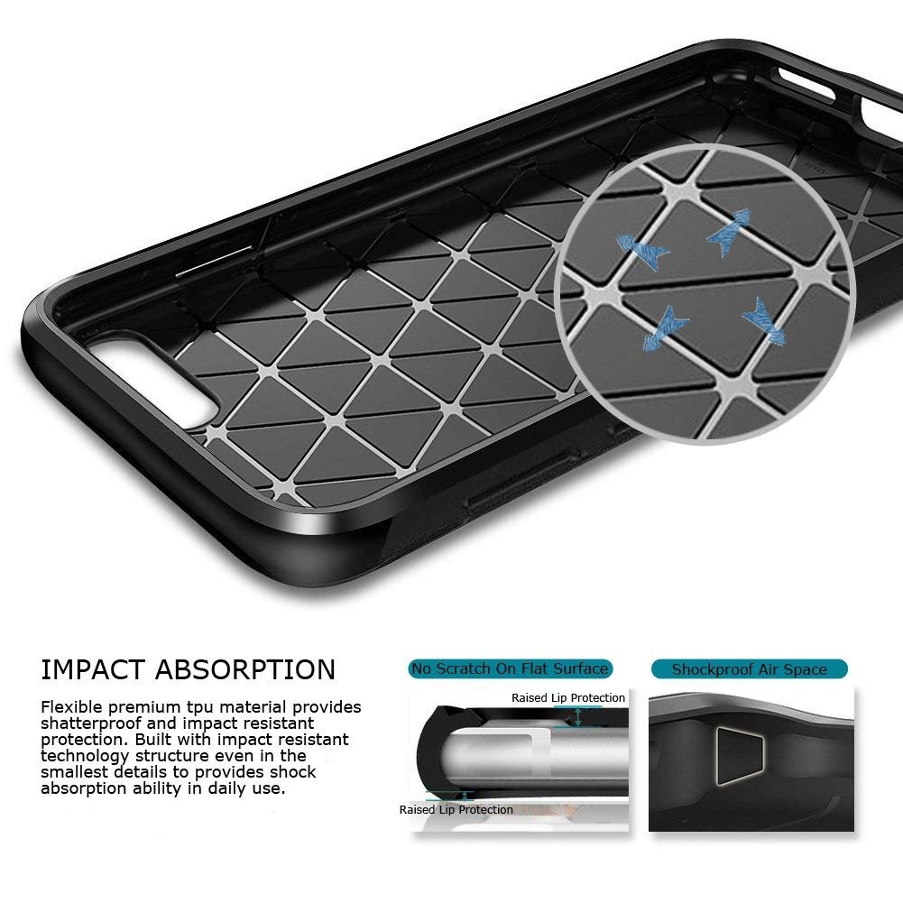 Galaxy J4 Case Carbon Fibre Shockproof Armour Case