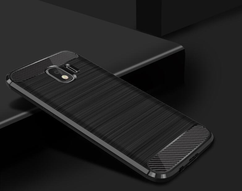 Galaxy J4 Case Carbon Fibre Shockproof Armour Case