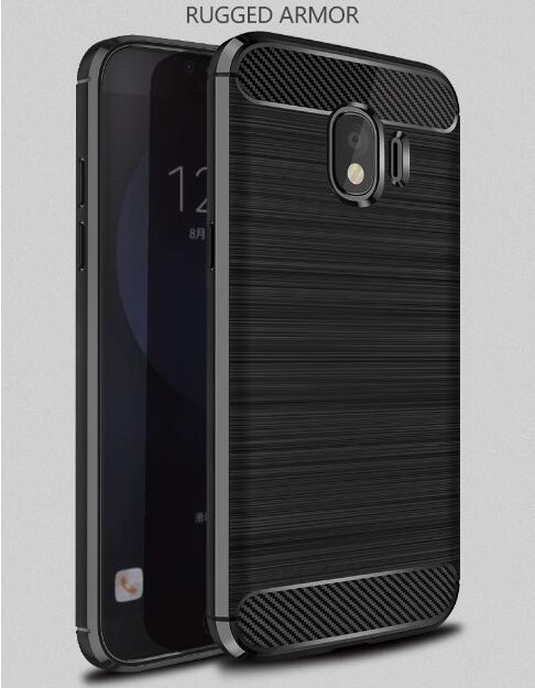 Galaxy J4 Case Carbon Fibre Shockproof Armour Case