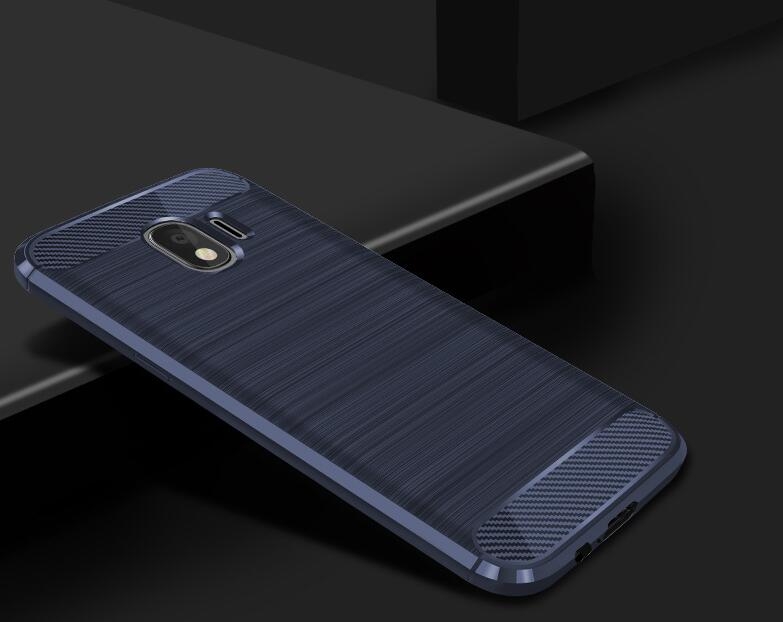Galaxy J4 Case Carbon Fibre Shockproof Armour Case