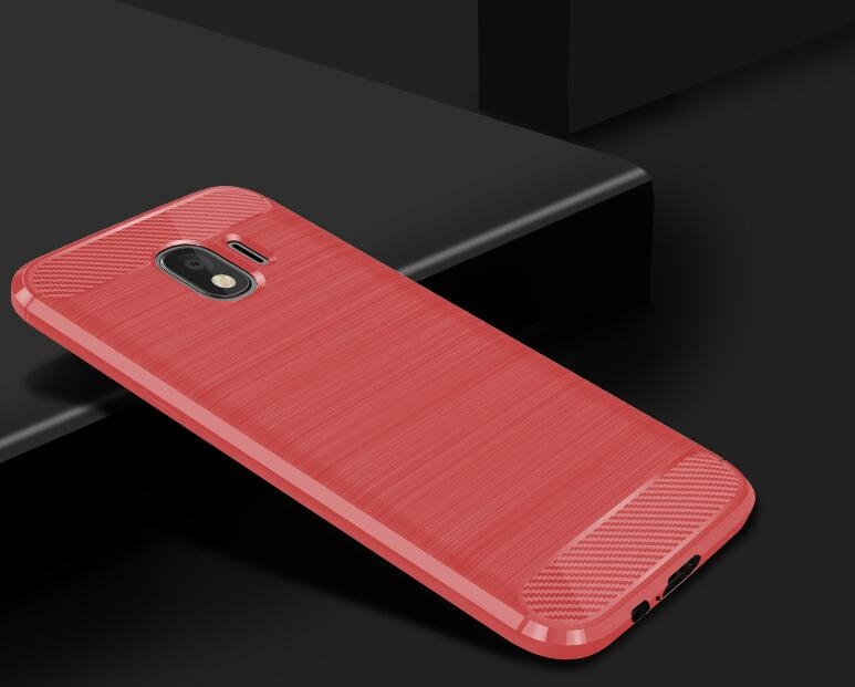 Galaxy J6 2018 Case Carbon Fibre Shockproof Armour Case