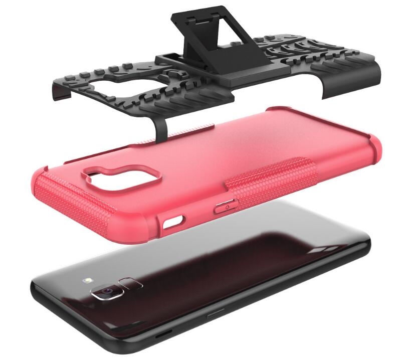 Galaxy J6 2018 Case Heavy Duty Kickstand combo