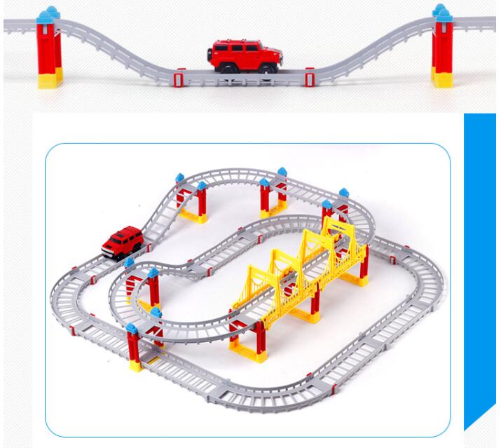 75 pcs Flexible Race Tracks Car Toy Set 75 pcs Flexible Race Tracks Car Toy Set