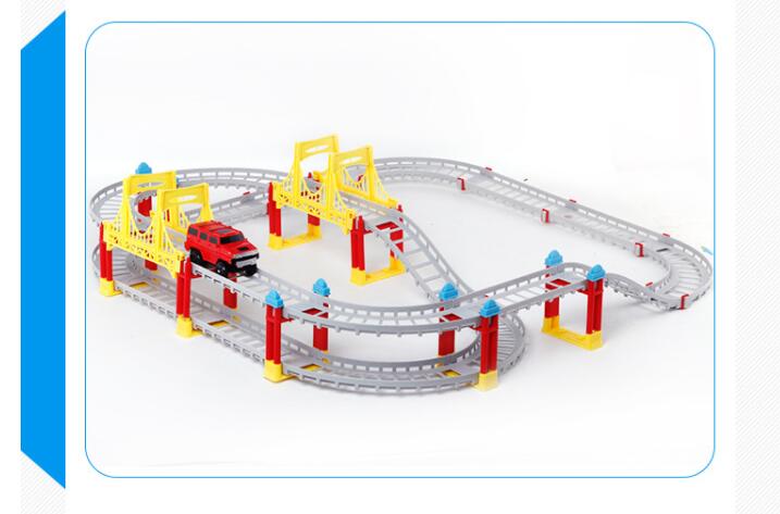75 pcs Flexible Race Tracks Car Toy Set 75 pcs Flexible Race Tracks Car Toy Set