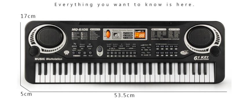 61 Keys Piano Keyboard