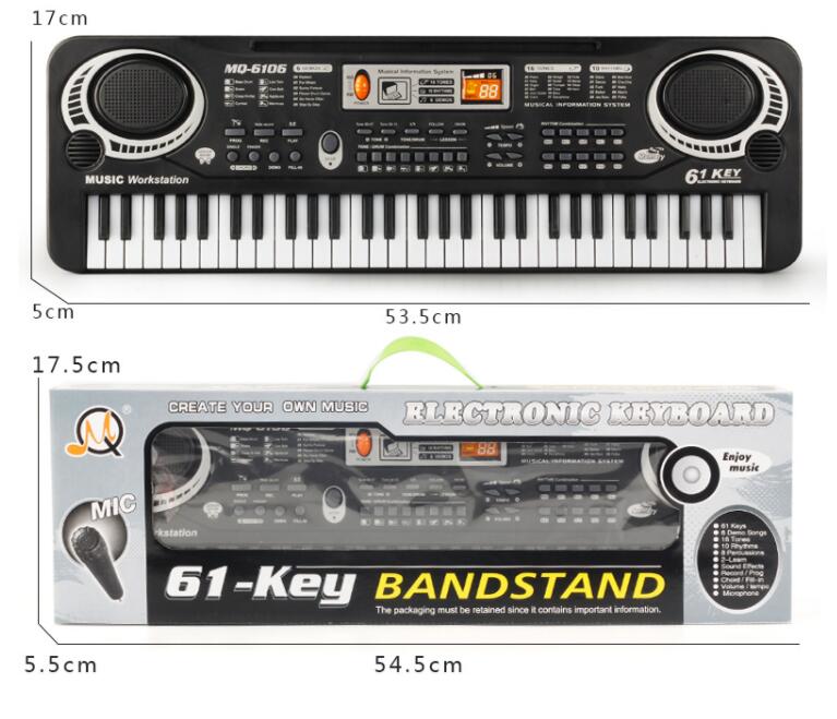 61 Keys Piano Keyboard
