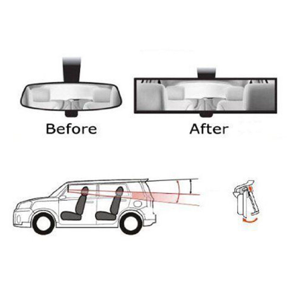 Car Rear View Mirror Curved Large Vision