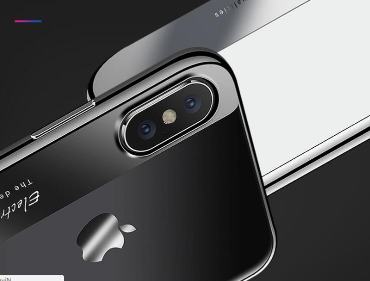 iPhone XS Max case hybird bumper with clear back case