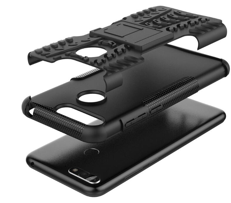 Huawei Y6 2018 Case Heavy Duty Hybrid Kickstand+Combo
